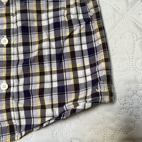 Janie And Jack Plaid Oxford Shirt Size 24m - Picture 4 of 6